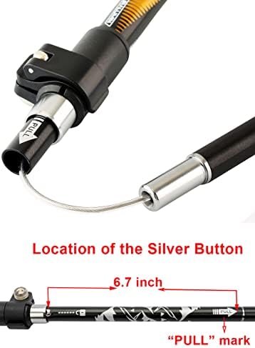 Aluminum Collapsible Ultralight Travel Trekking Hiking Pole for Men and Women (Fits 5'3" - 6'2") - Image 6