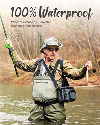 Dark Lightning Breathable Insulated Chest Waders, Perfect for 4 Seasons Fly Fishing Stocking Foot Waders for Men and Women - Image 2