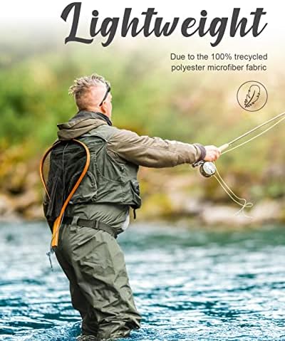 Dark Lightning Breathable Insulated Chest Waders, Perfect for 4 Seasons Fly Fishing Stocking Foot Waders for Men and Women - Image 3