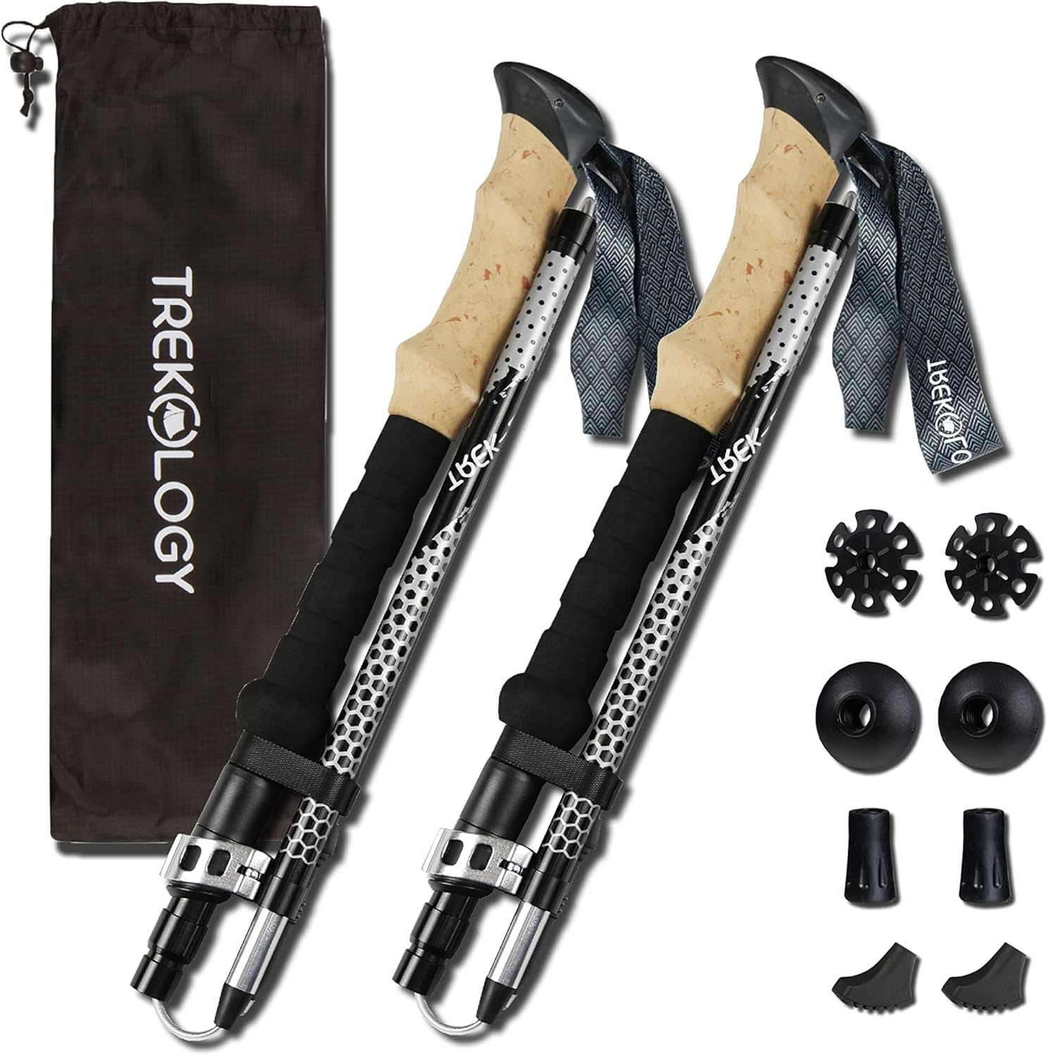 Trekology Trek-Z Collapsible Hiking & Trekking Poles - Balance Support for Seniors, Women, and Men, 2pc Per Set - Image 9